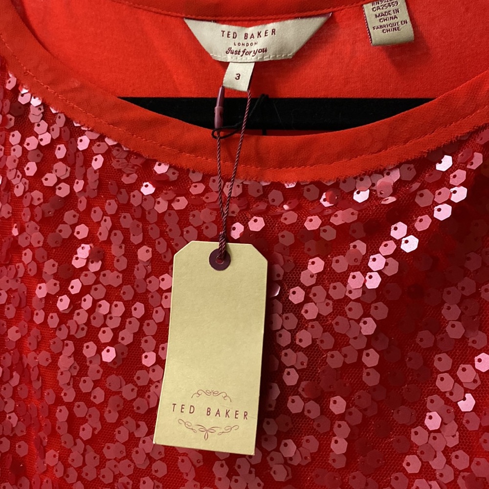 Ted Baker sequined top - Picture 2 of 5